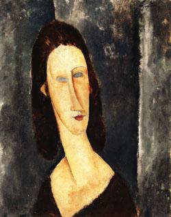 Amedeo Modigliani Blue Eyes ( Portrait of Madame Jeanne Hebuterne ) oil painting image